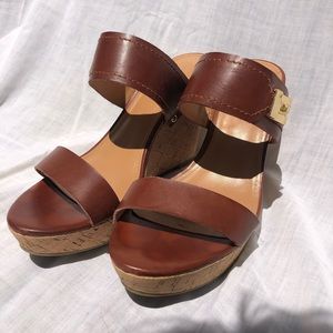 Tommy Hilfiger Summer Wedge Leather Sandals